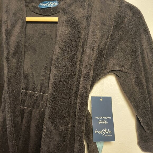 NWT Cozy Toddler Fleece Robe & Space Pajama Pants | Size 4T | Sleepwear - Picture 4 of 11